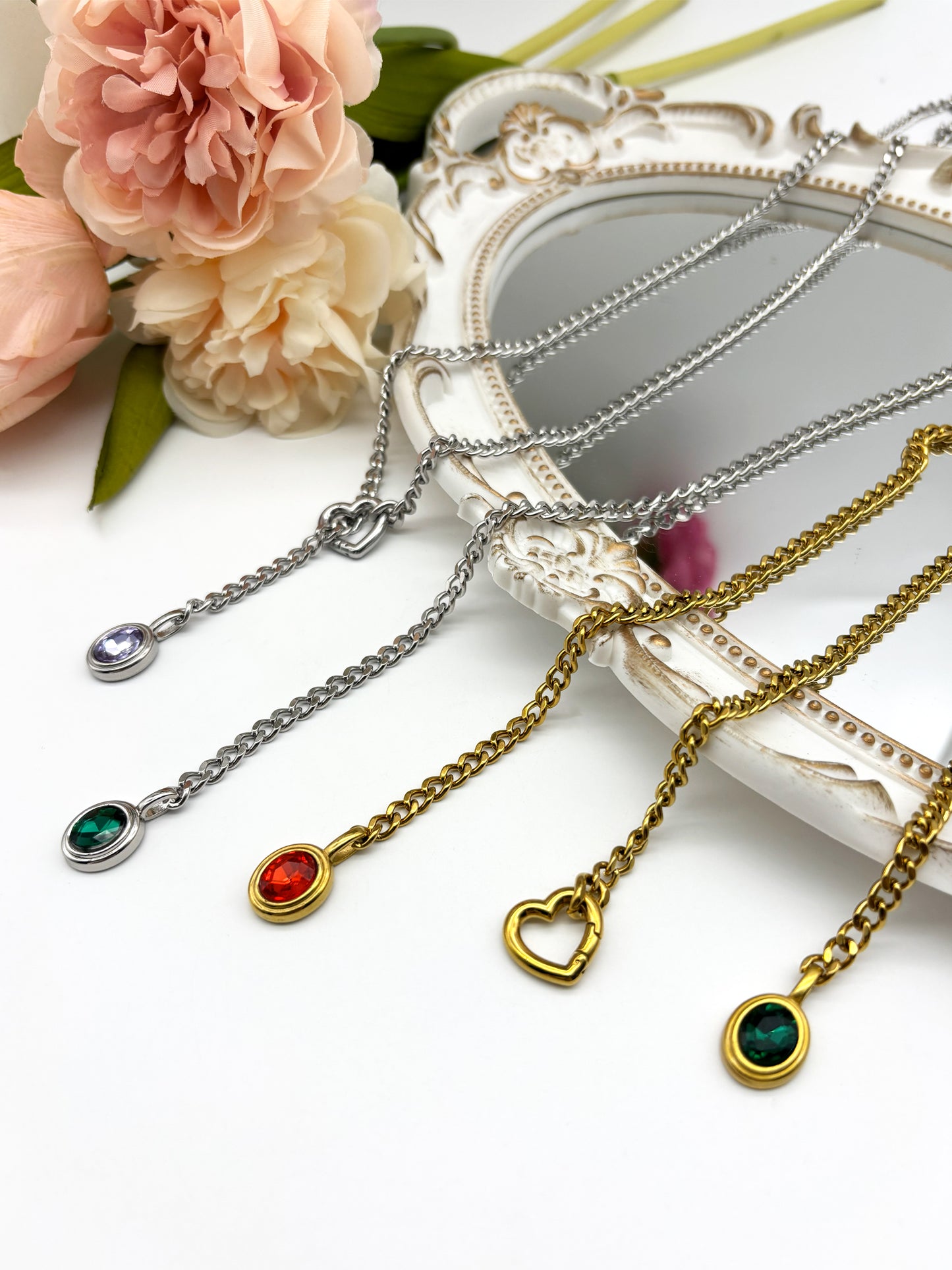 LoveChains™ - Crystal Charm Loop Slip Choker