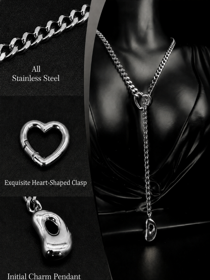 LoveChains™ - Initial Charm Slip Chain Choker