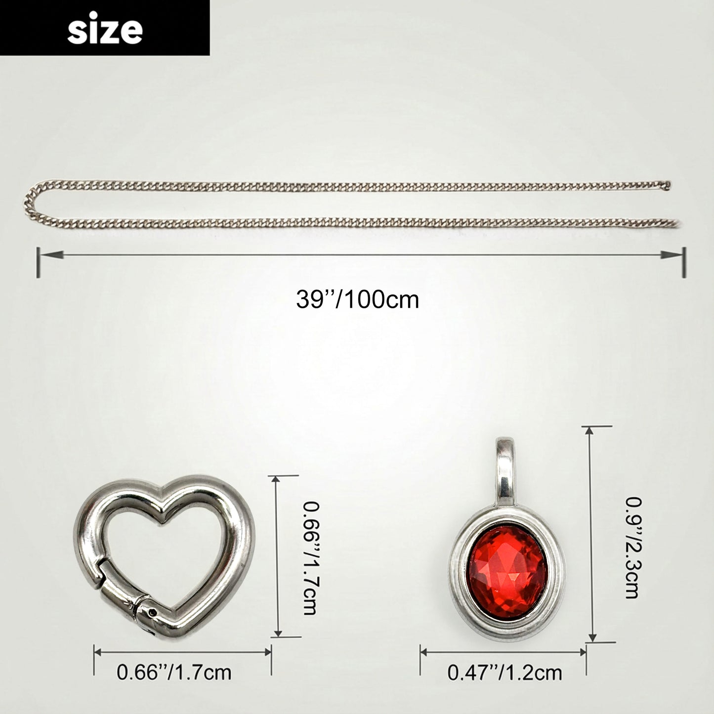 LoveChains™ - Crystal Charm Loop Slip Choker