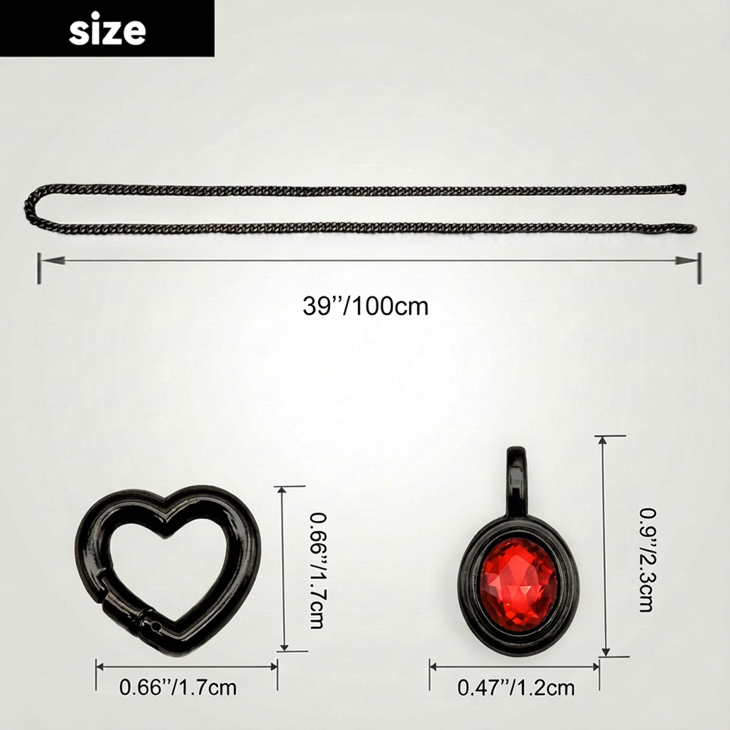 LoveChains™ - Crystal Charm Loop Slip Choker
