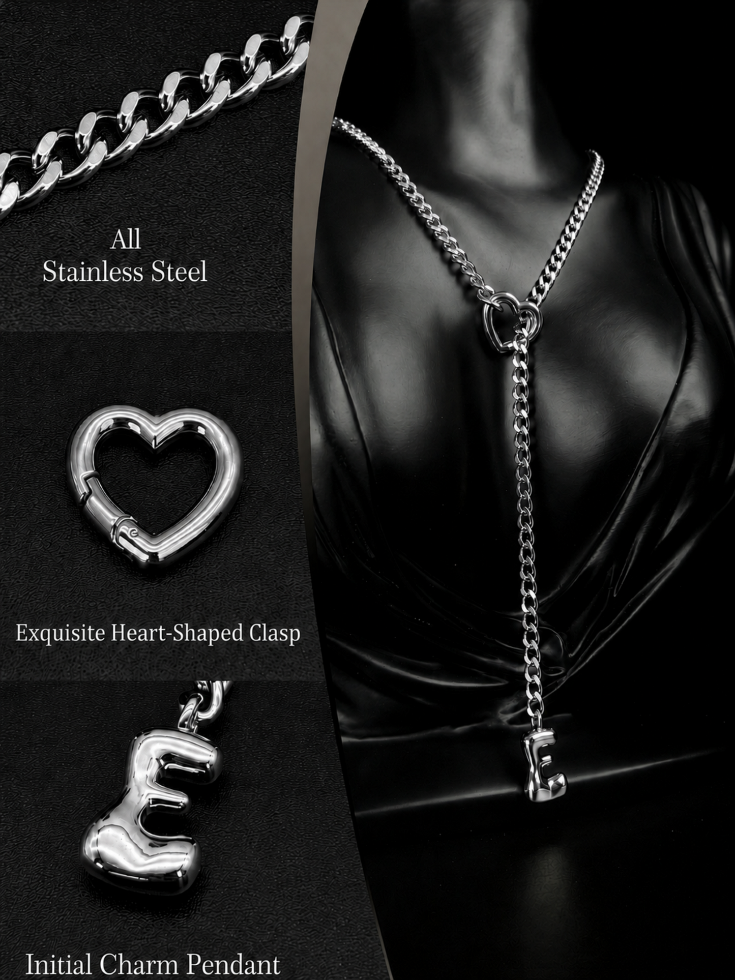 LoveChains™ - Initial Charm Slip Chain Choker
