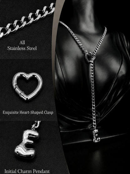 LoveChains™ - Initial Charm Slip Chain Choker