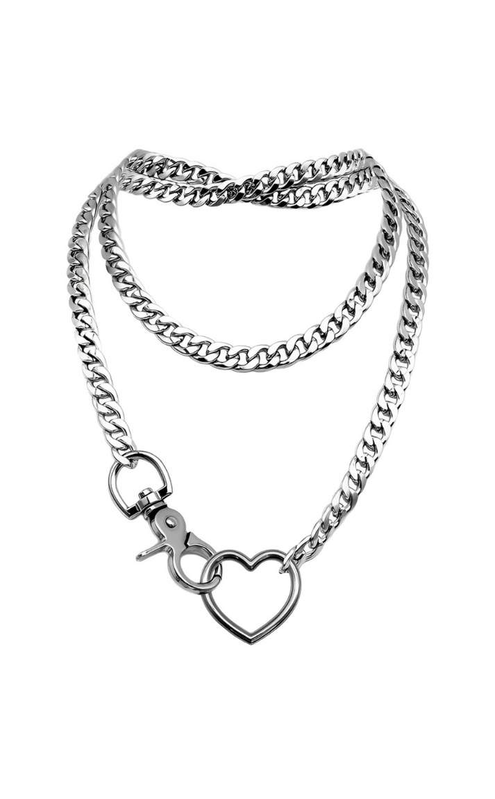 Heart Chain Loop LoveChains™ - Heart Loop Choker