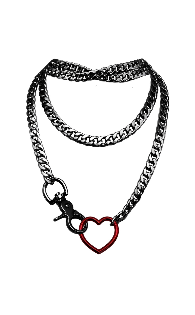 Heart Chain Loop LoveChains™ - Heart Loop Choker