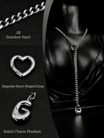 LoveChains™ - Initial Charm Slip Chain Choker