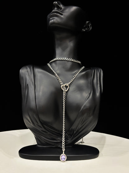 LoveChains™ - Crystal Charm Loop Slip Choker