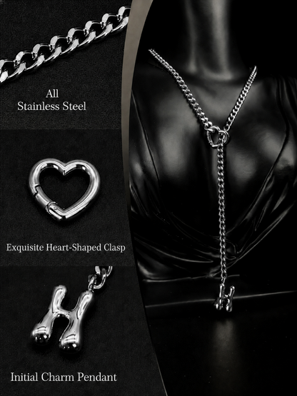 LoveChains™ - Initial Charm Slip Chain Choker