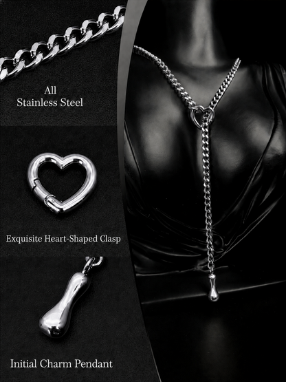 LoveChains™ - Initial Charm Slip Chain Choker