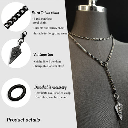 LoveChains™ - Knight’s Shield Loop Choker