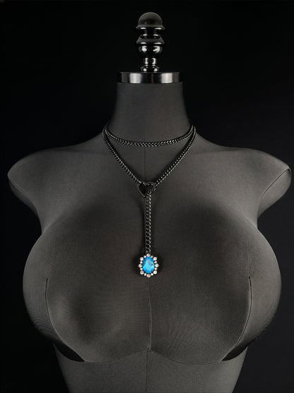 LoveChains™ - Gemstone Charm Loop Choker