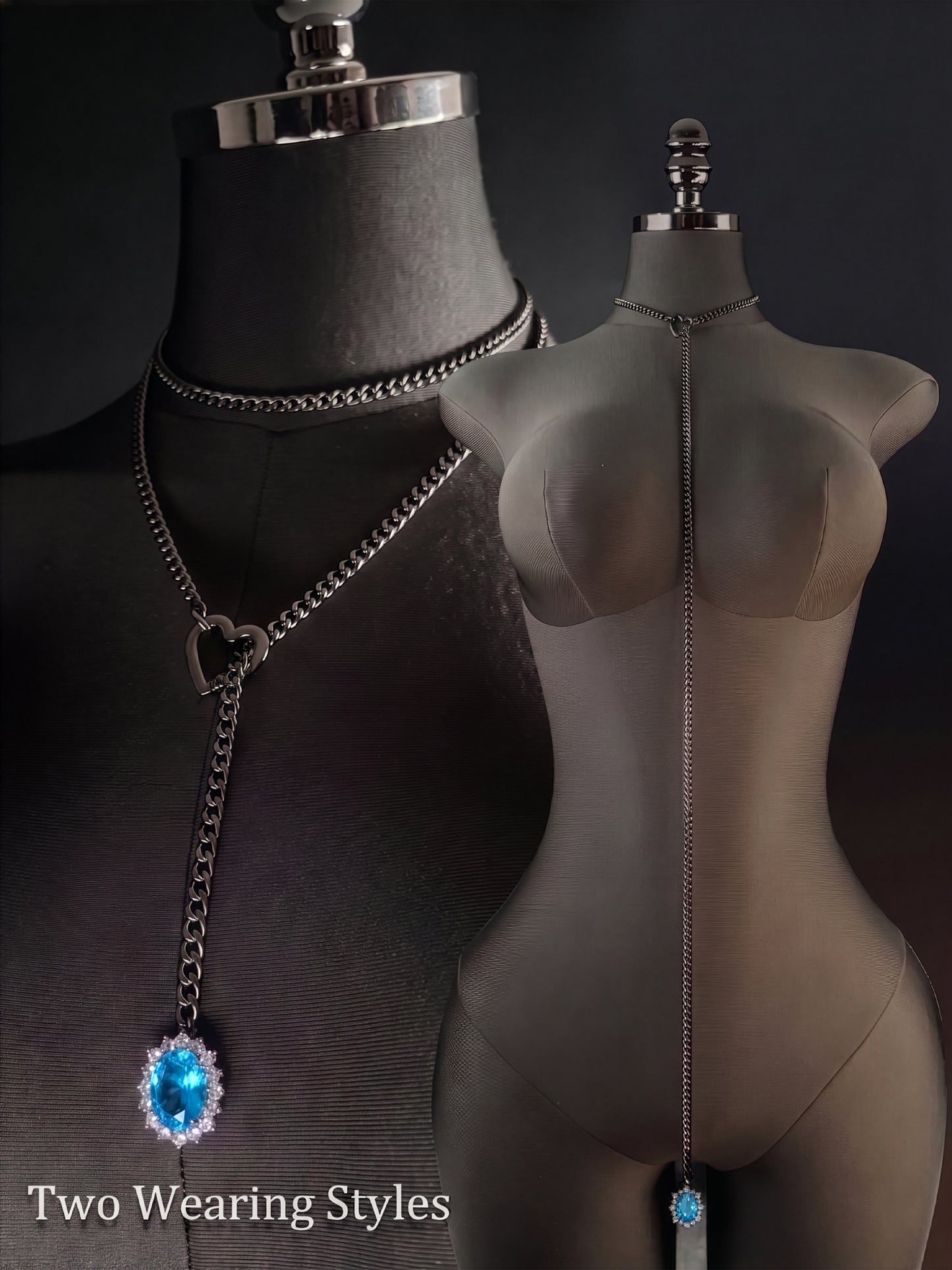 LoveChains™ - Gemstone Charm Loop Choker