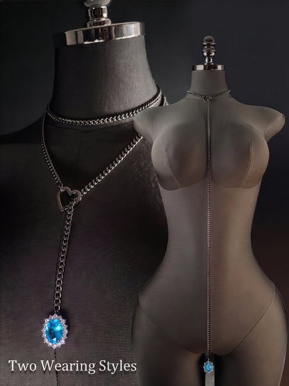 LoveChains™ - Gemstone Charm Loop Choker