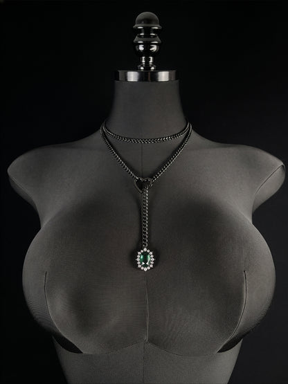 LoveChains™ - Gemstone Charm Loop Choker