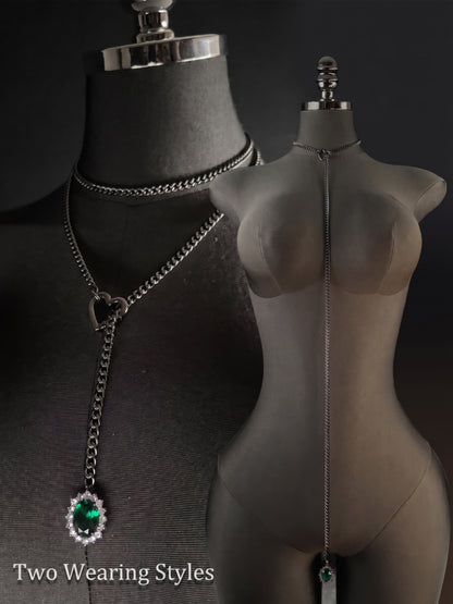 LoveChains™ - Gemstone Charm Loop Choker