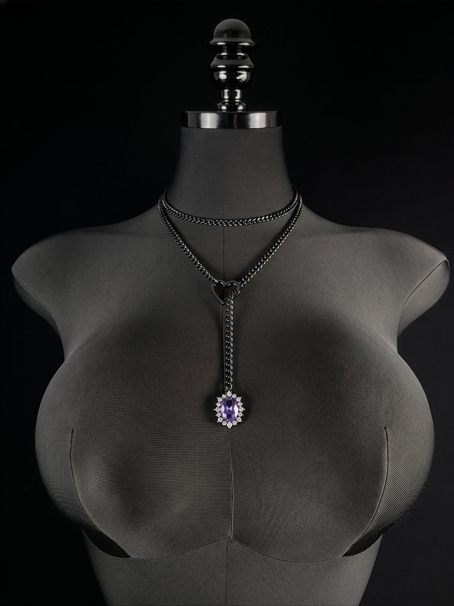 LoveChains™ - Gemstone Charm Loop Choker