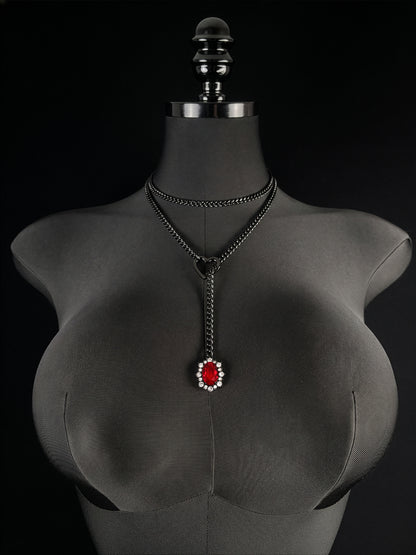 LoveChains™ - Gemstone Charm Loop Choker