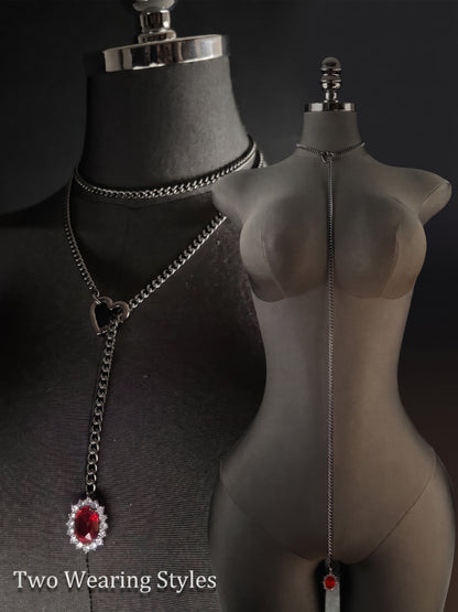 LoveChains™ - Gemstone Charm Loop Choker