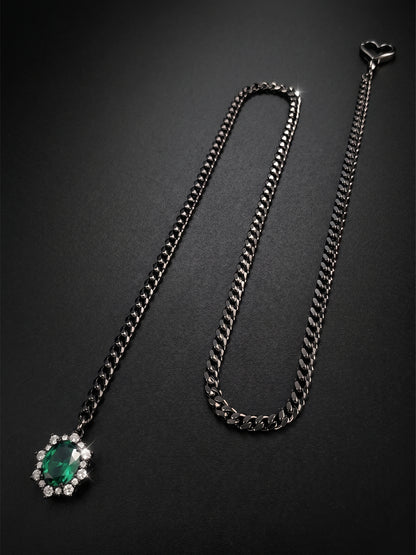 LoveChains™ - Gemstone Charm Slip Chain Choker