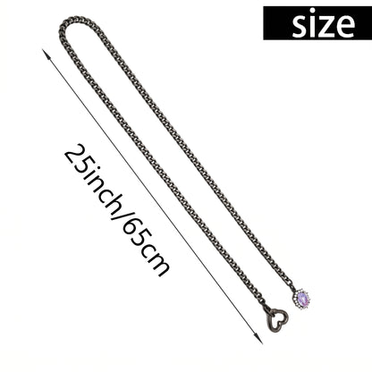 LoveChains™ - Gemstone Charm Slip Chain Choker