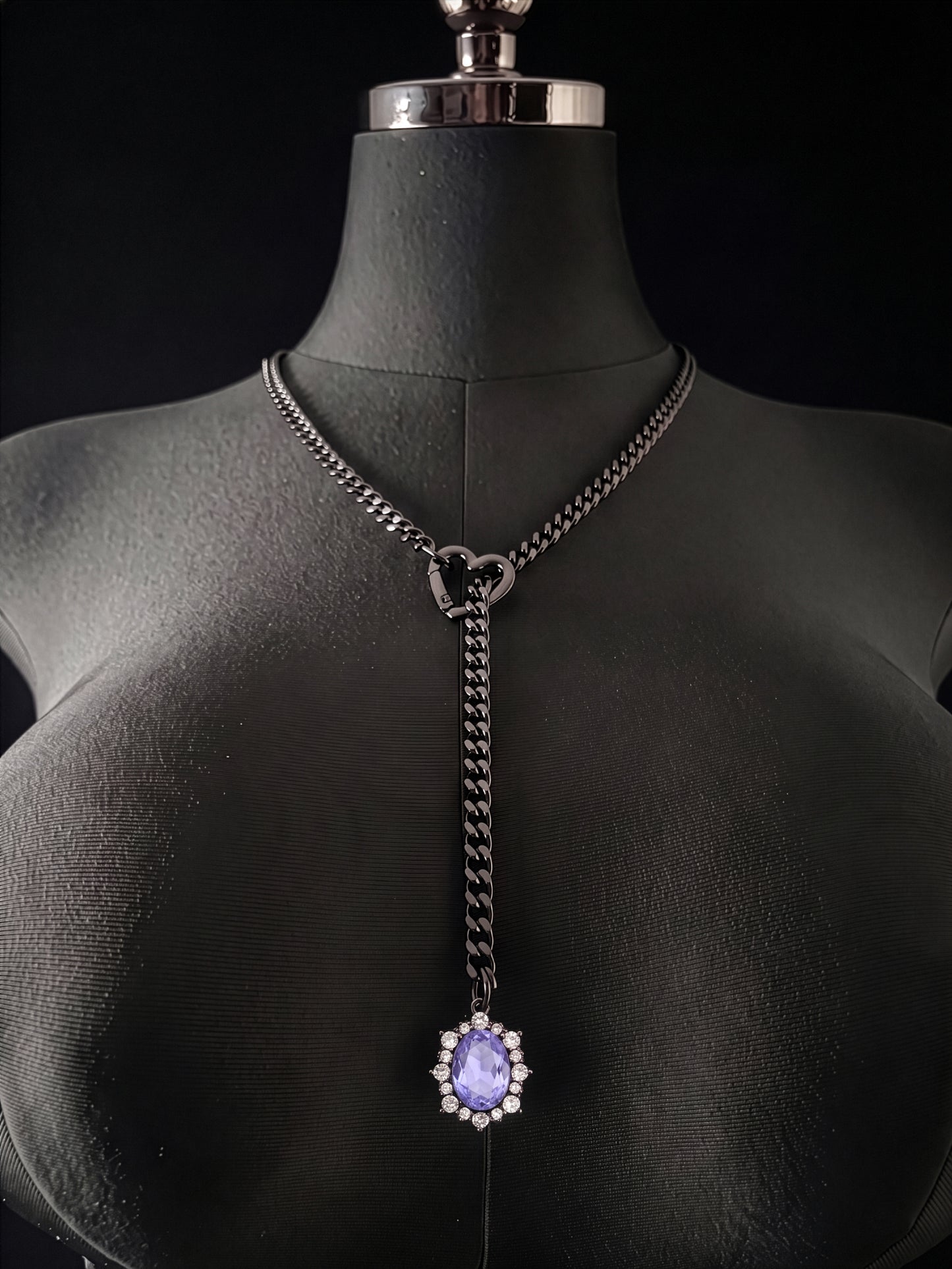 LoveChains™ - Gemstone Charm Slip Chain Choker
