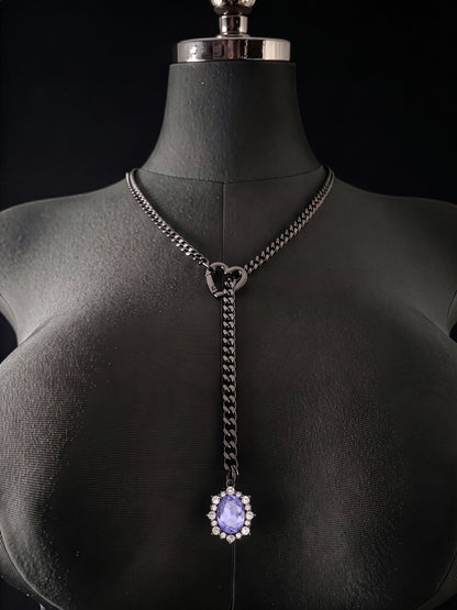 LoveChains™ - Gemstone Charm Slip Chain Choker