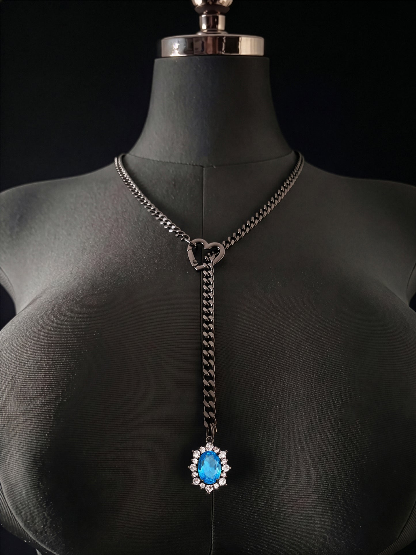 LoveChains™ - Gemstone Charm Slip Chain Choker