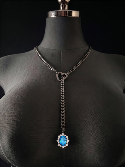 LoveChains™ - Gemstone Charm Slip Chain Choker