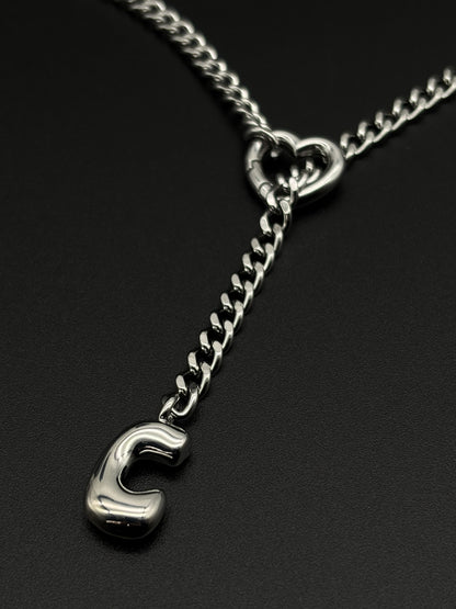 LoveChains™ - Initial Charm Slip Chain Choker