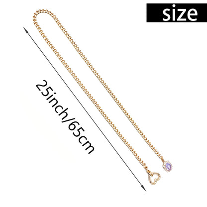 LoveChains™ - Gemstone Charm Slip Chain Choker