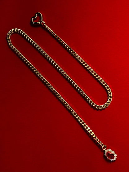 LoveChains™ - Gemstone Charm Slip Chain Choker