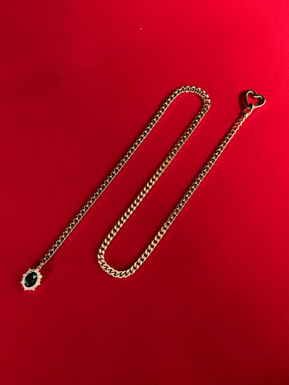 LoveChains™ - Gemstone Charm Slip Chain Choker