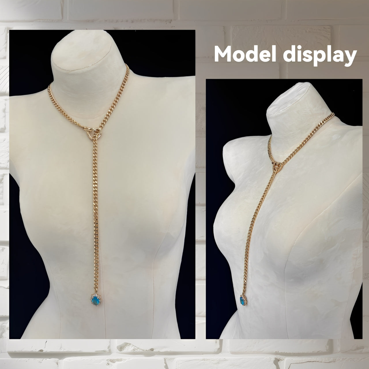 LoveChains™ - Gemstone Charm Slip Chain Choker