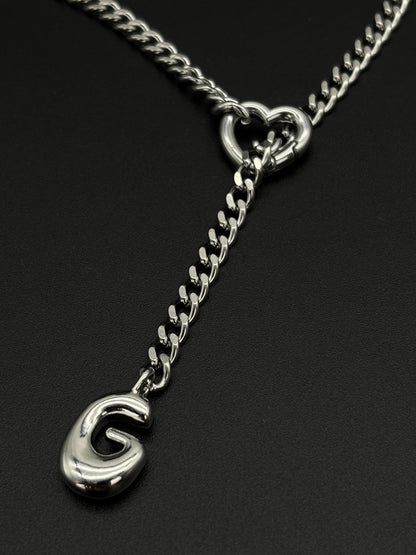 LoveChains™ - Initial Charm Slip Chain Choker