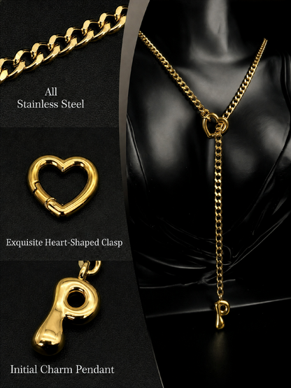 LoveChains™ - Initial Charm Slip Chain Choker