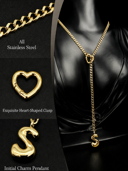 LoveChains™ - Initial Charm Slip Chain Choker