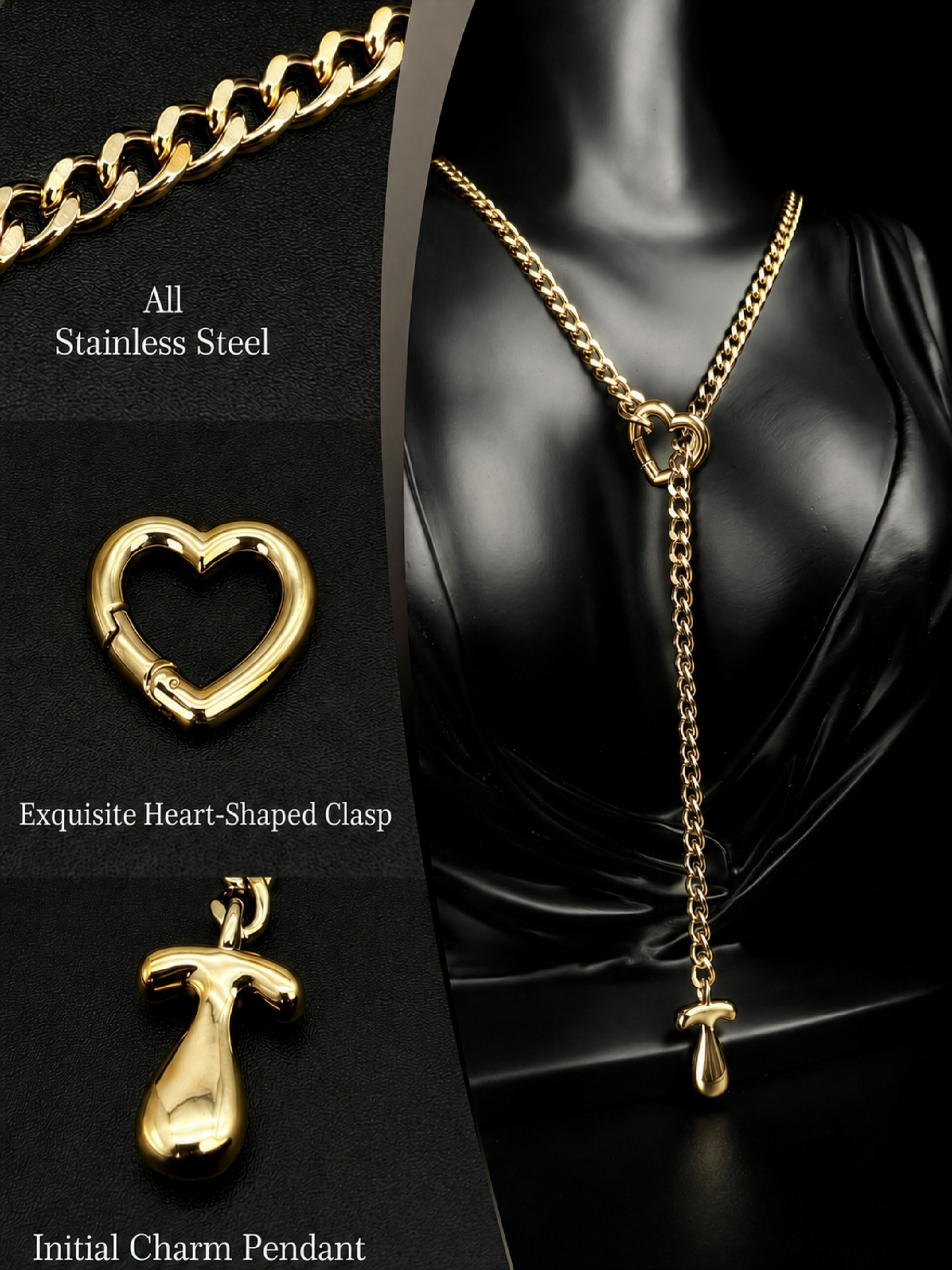 LoveChains™ - Initial Charm Slip Chain Choker