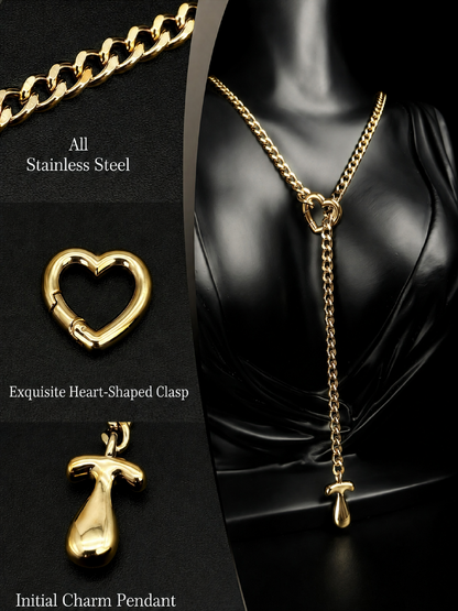 LoveChains™ - Initial Charm Slip Chain Choker