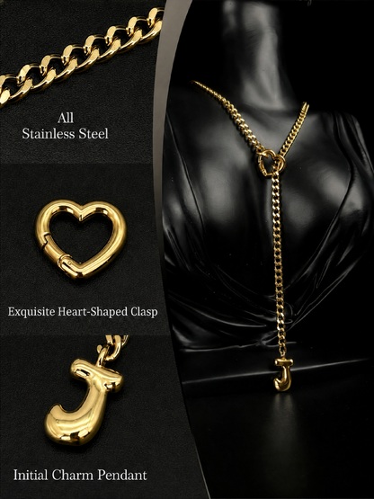 LoveChains™ - Initial Charm Slip Chain Choker