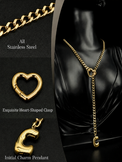 LoveChains™ - Initial Charm Slip Chain Choker