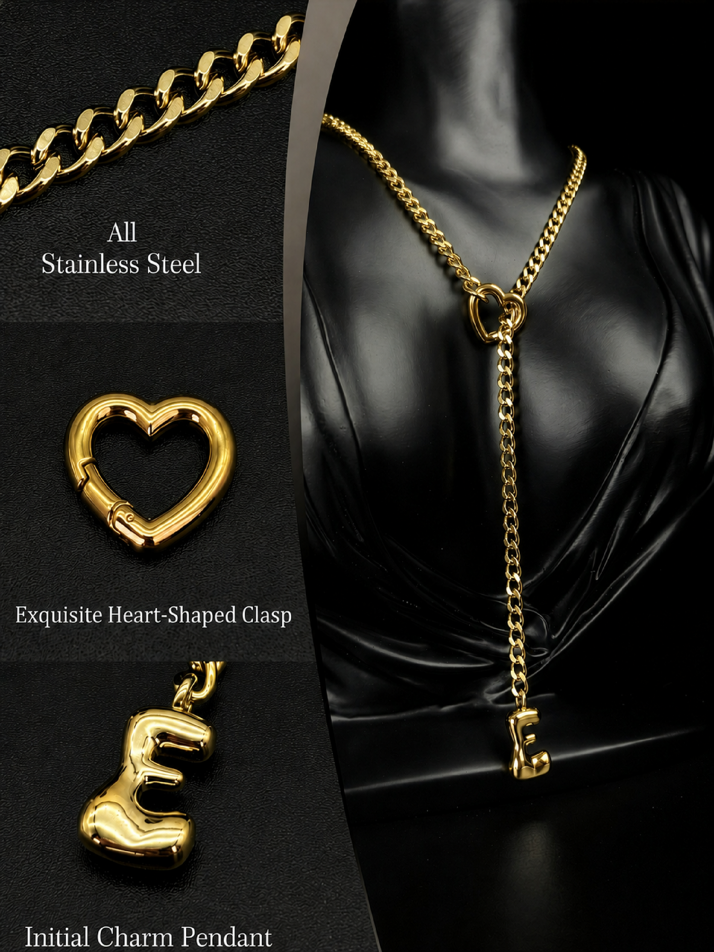 LoveChains™ - Initial Charm Slip Chain Choker