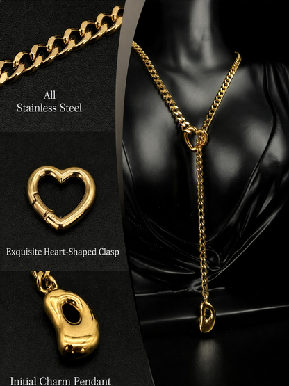 LoveChains™ - Initial Charm Slip Chain Choker
