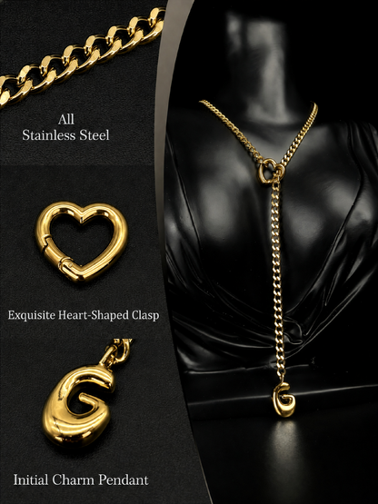 LoveChains™ - Initial Charm Slip Chain Choker