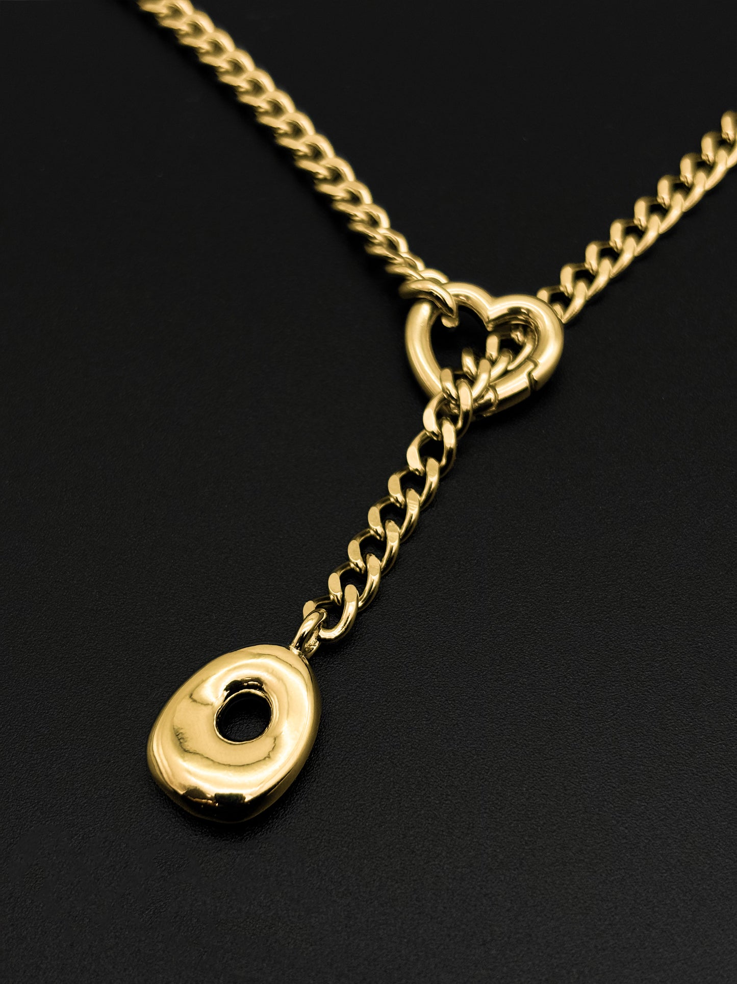LoveChains™ - Initial Charm Slip Chain Choker