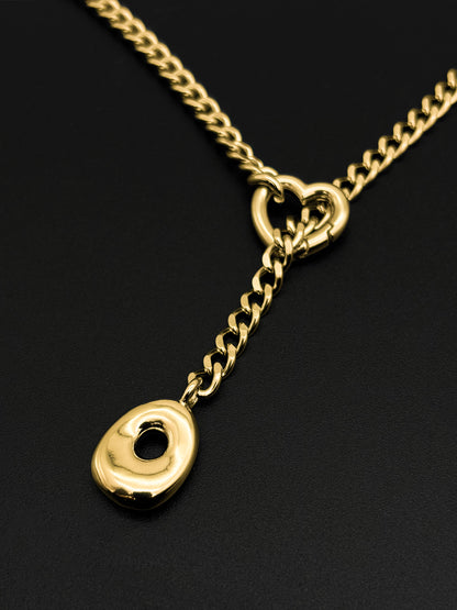 LoveChains™ - Initial Charm Slip Chain Choker