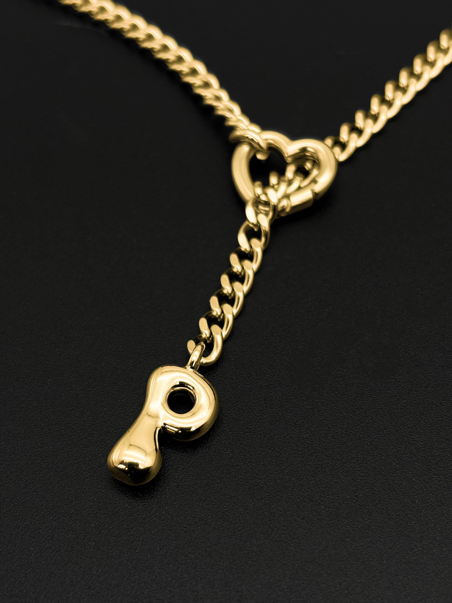 LoveChains™ - Initial Charm Slip Chain Choker