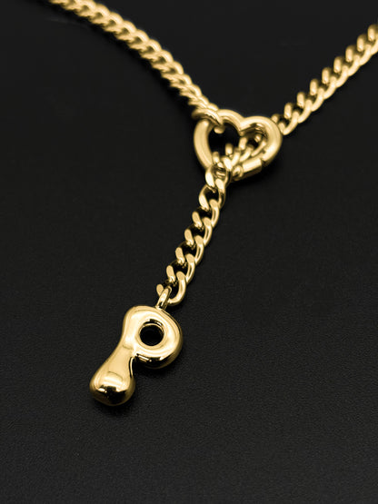 LoveChains™ - Initial Charm Slip Chain Choker