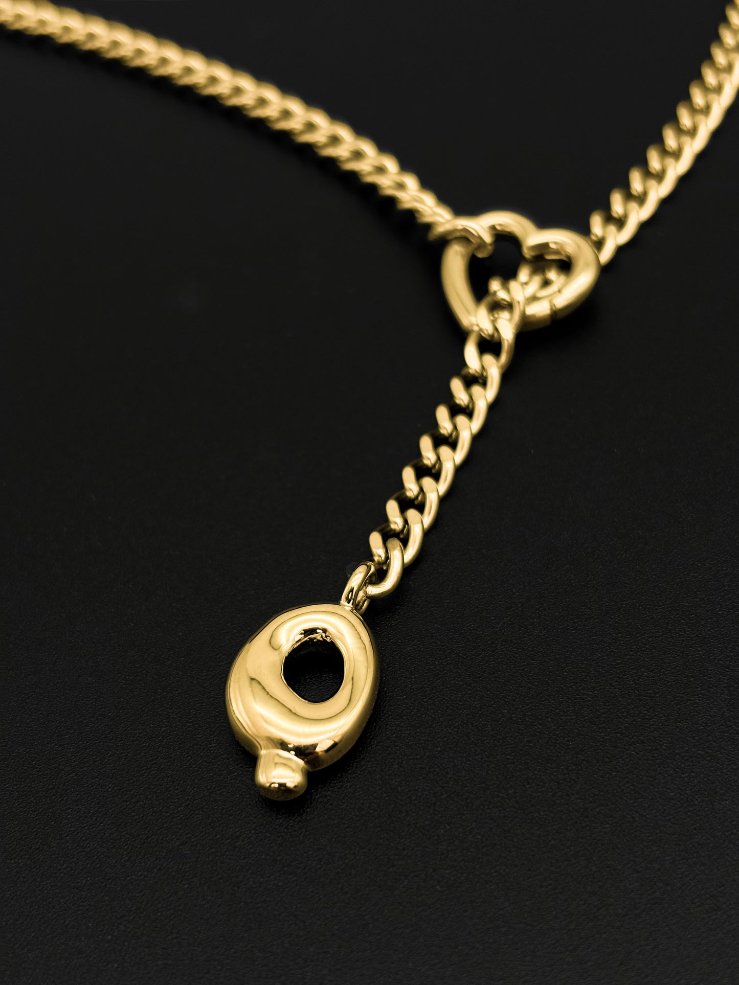 LoveChains™ - Initial Charm Slip Chain Choker