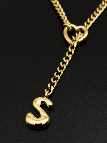 LoveChains™ - Initial Charm Slip Chain Choker