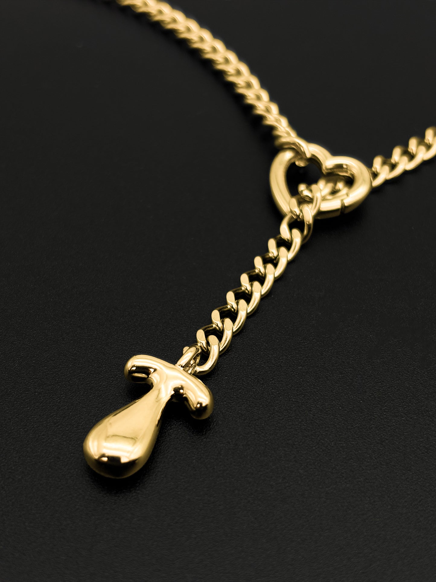 LoveChains™ - Initial Charm Slip Chain Choker
