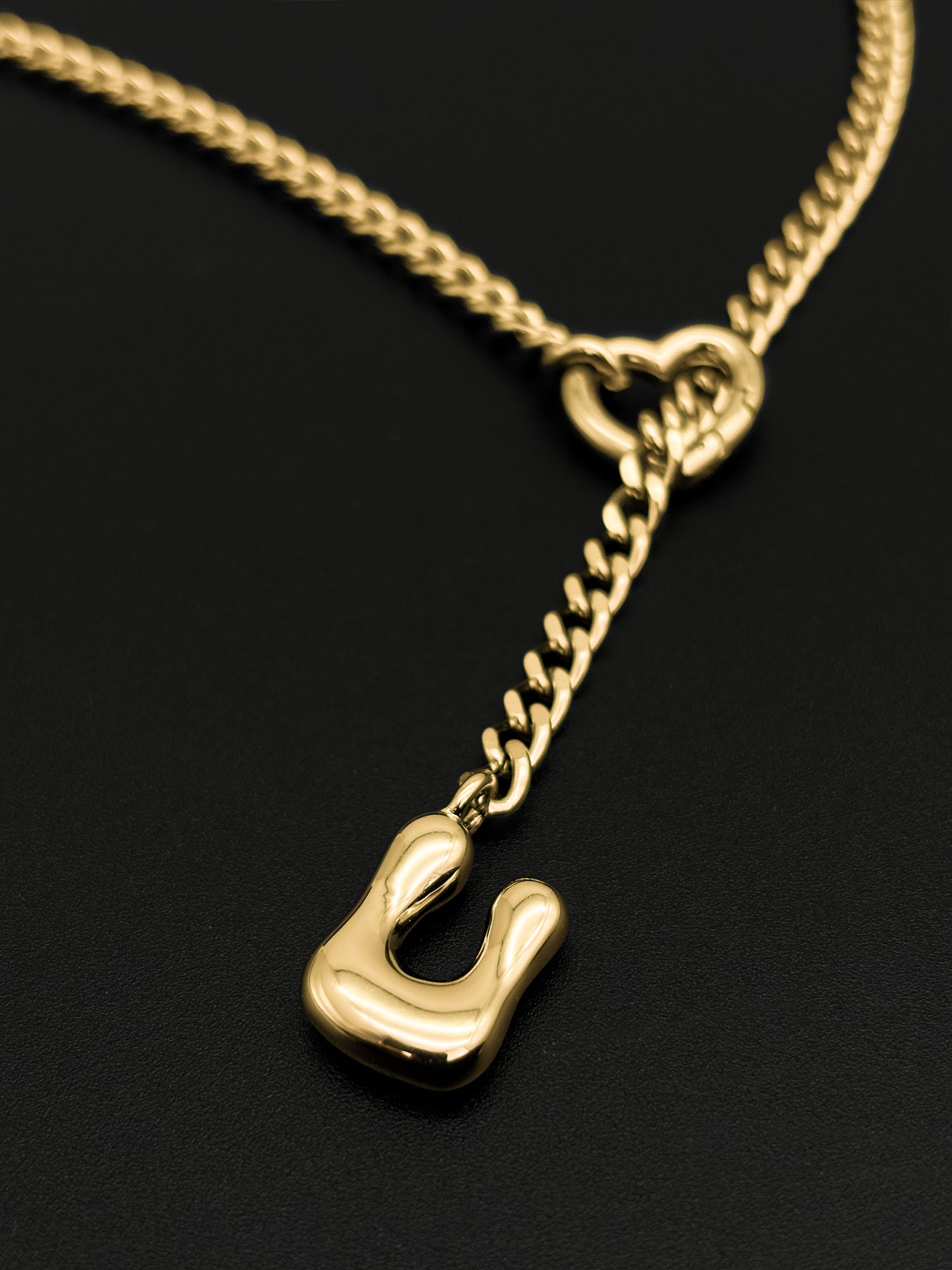 LoveChains™ - Initial Charm Slip Chain Choker